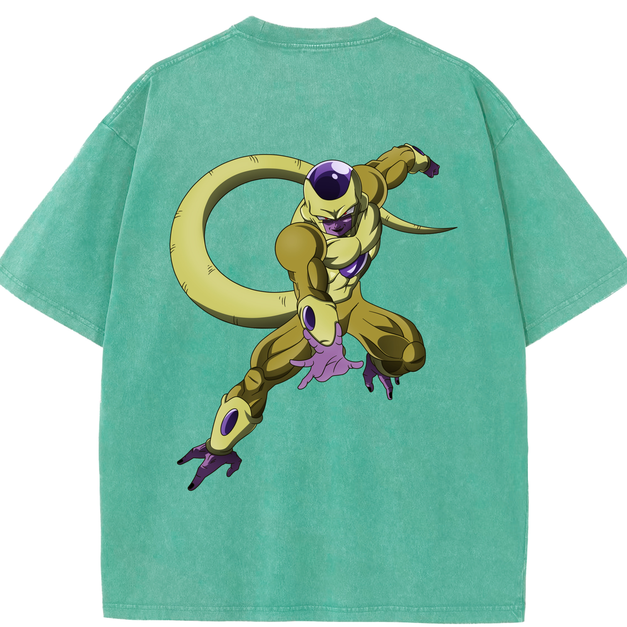 （画像用） ドラゴンボール フリーザ DRAGON BALL Frieza 綿100% ヴィンテージ風 半袖Tシャツ（背面プリント）